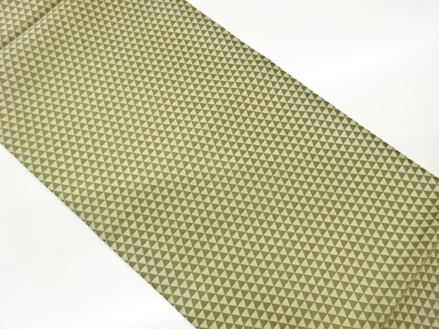 鱗模様織出しリバーシブル全通袋帯